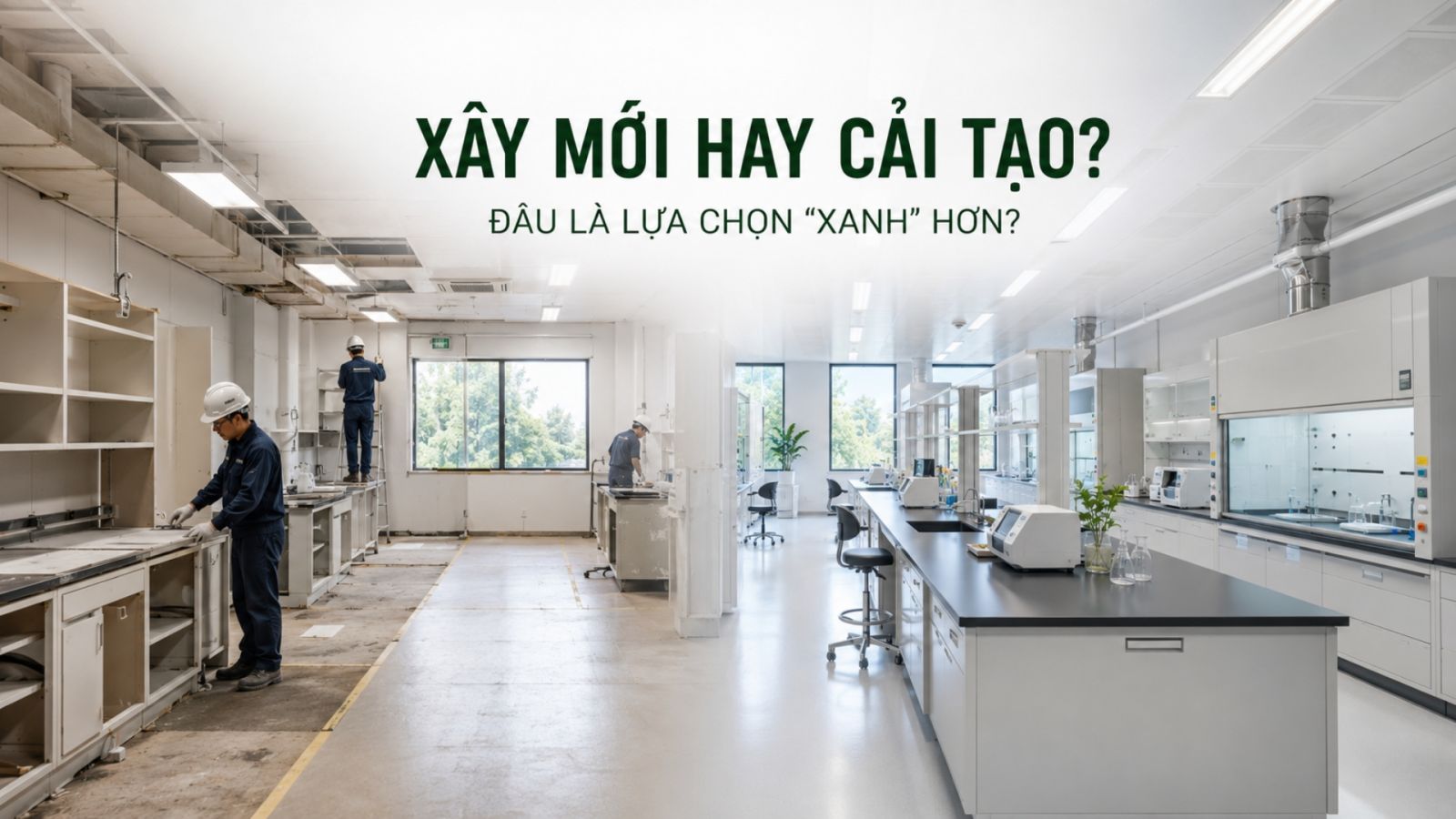 THIẾT KẾ PHÒNG THÍ NGHIỆM: XÂY MỚI HAY CẢI TẠO
